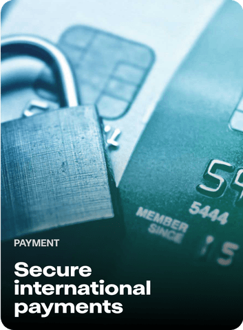 Pay deposits securely by credit card or low cost wire transfers.